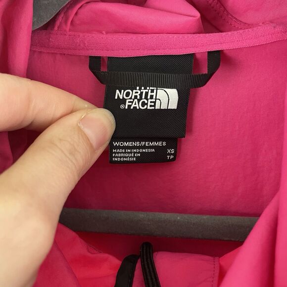 THE NORTH FACE Women’s XS Pink /Black Nylon WINDWALL RAIN JACKET - Picture 2 of 9